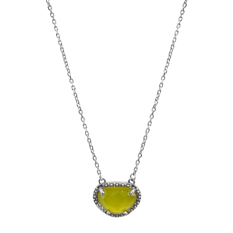 fine jewelry necklaces for women -August Birthstone Necklace peridot silver gold