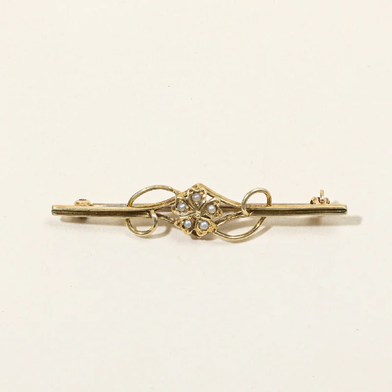 Seed Pearl Brooch