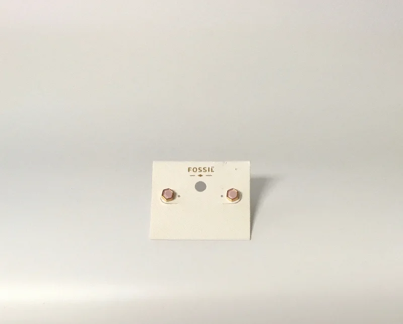 elegant gemstone earrings -Earrings Stud By Fossil