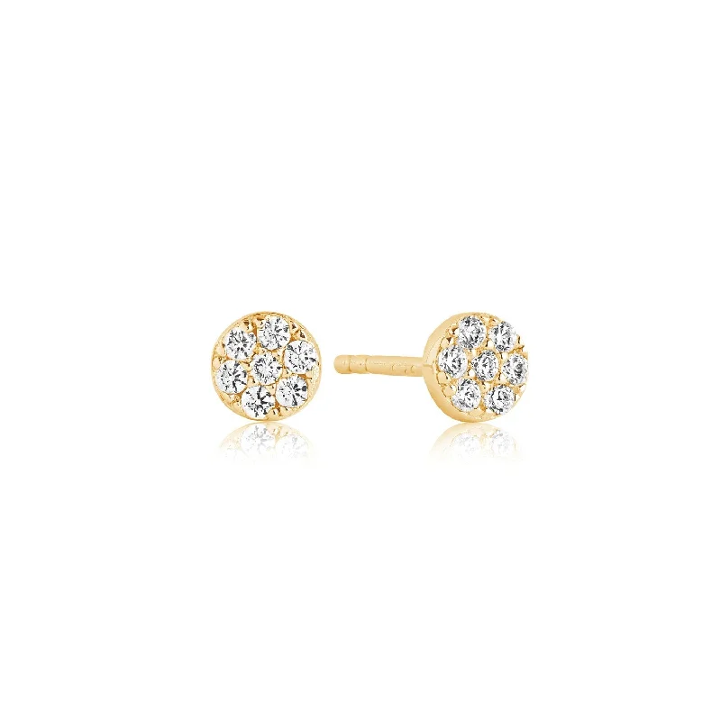 hoop earrings with diamonds -Earrings Cecina