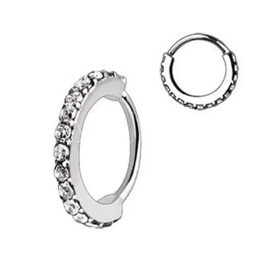 bridal gold rings for women -316L Stainless Steel Multi-Jeweled Annealed Seamless Ring