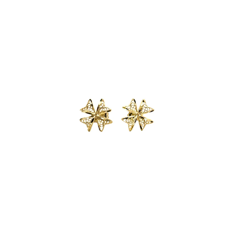 cocktail rings for women -18Kt Filigree Maltese Cross Eearings Ref :WXXE5157-DC