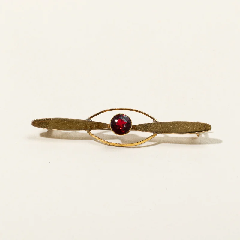 Garnet Topped Doublet Brooch | 0.50ct |