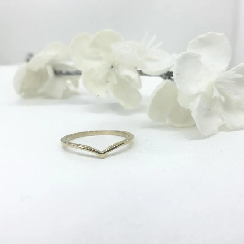 white gold rings for women -10k Yellow Gold Arrow Ring