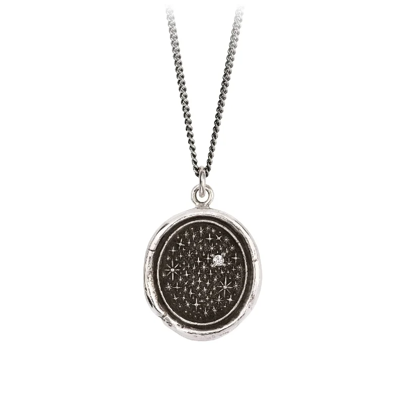 long pendant necklaces for women -We Are Stardust Diamond Set Talisman