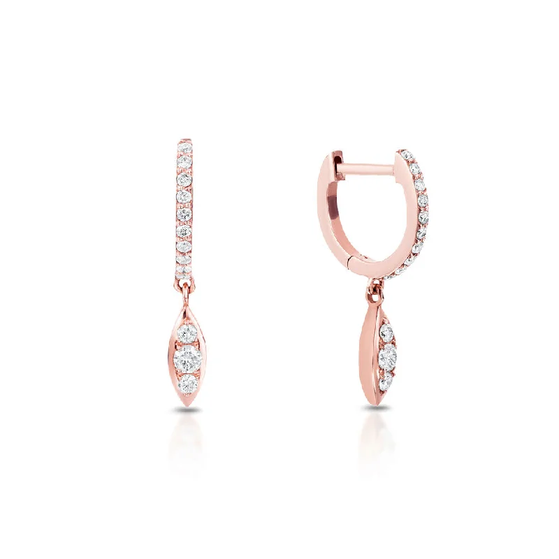 drop earrings for women -Delilah Huggies