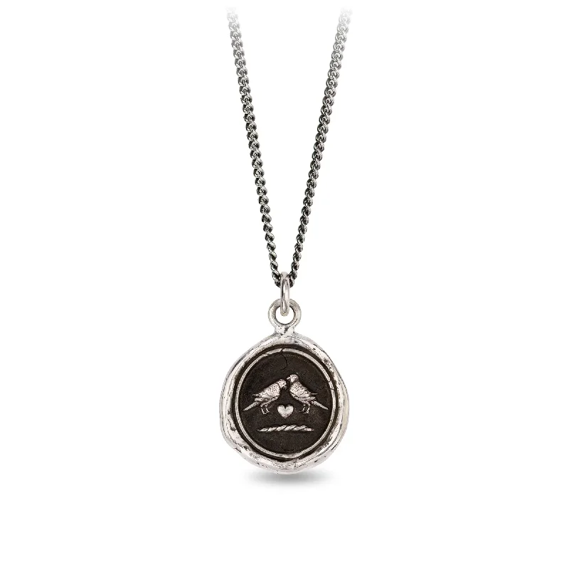 casual necklaces for women -Love Birds Talisman