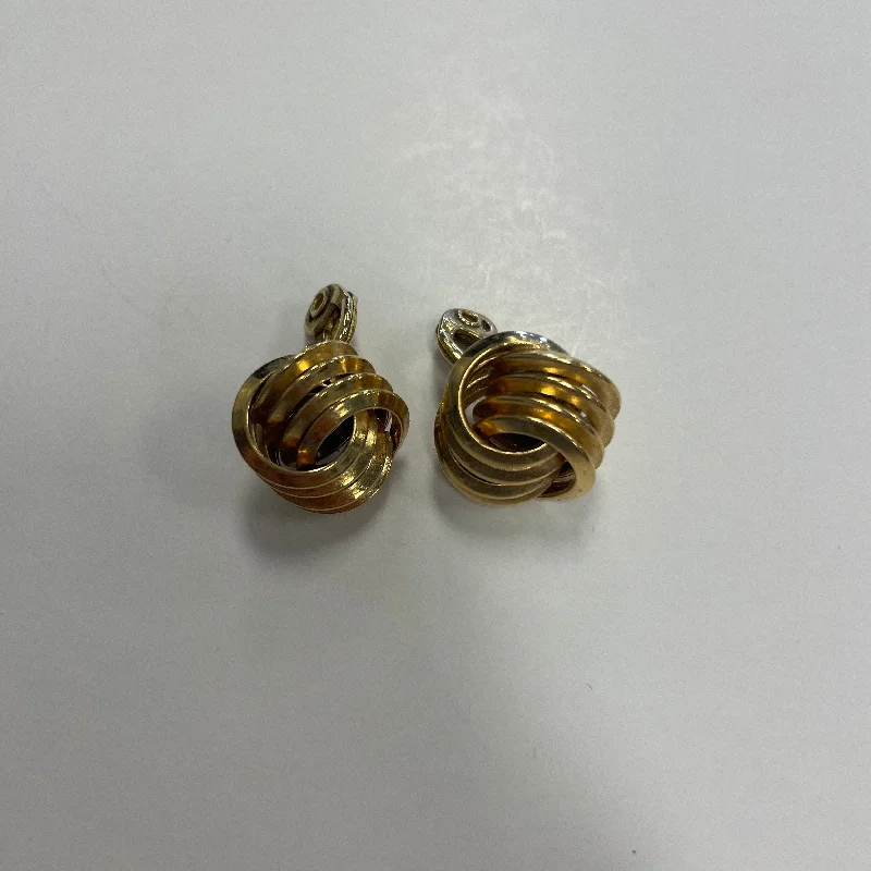 vintage gold earrings for women -Earrings Clip By Clothes Mentor