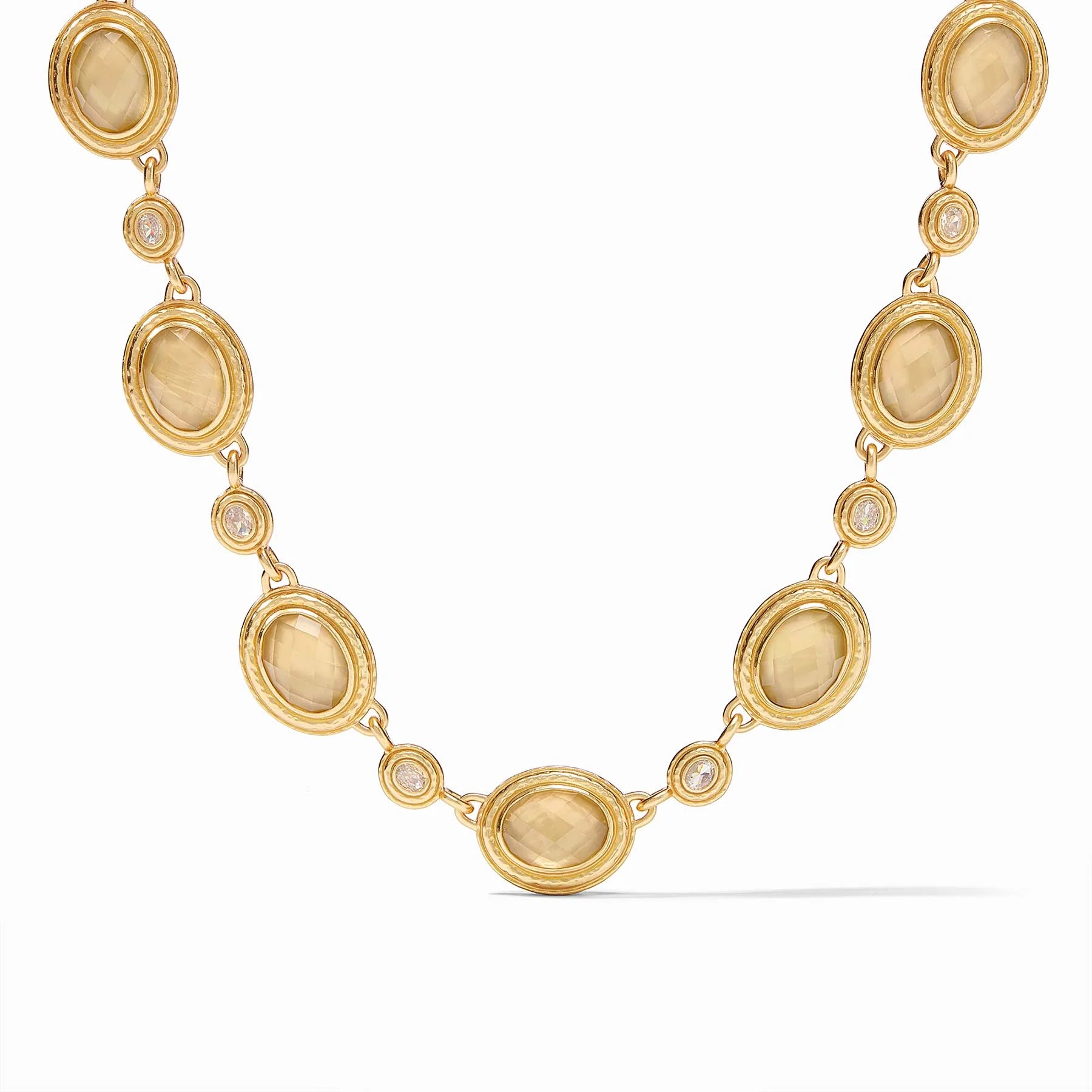 delicate diamond necklaces for women -Julie Vos Tudor Stone Necklace, Iridescent Champagne