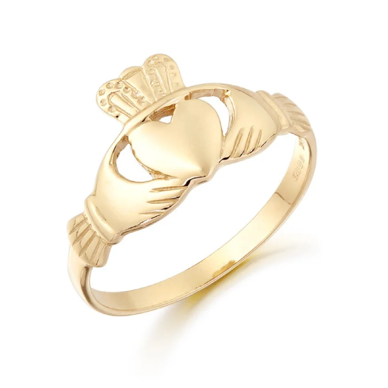 unique engagement rings -Claddagh Ring - 9ct Gold