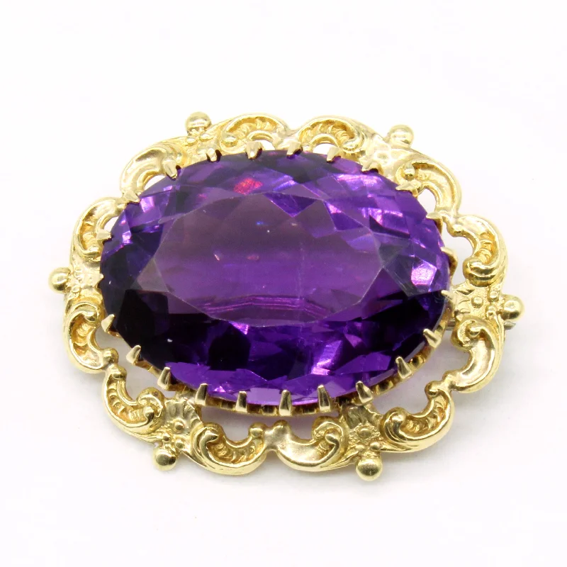 Amethyst Brooch | 16.60ct |