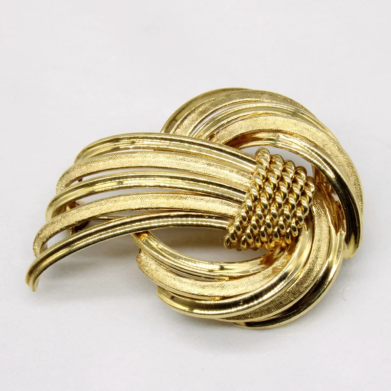 14k Yellow Gold Brooch