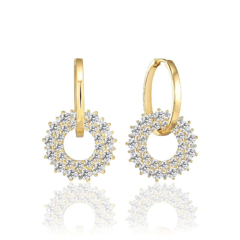 classic gold earrings for women -Earrings Livigno Due