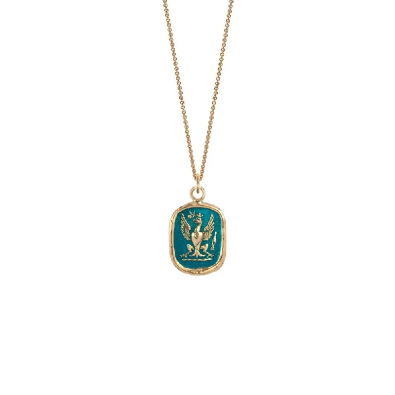 vintage pendant necklaces for women -14k Gold Follow Your Dreams Talisman - True Colors