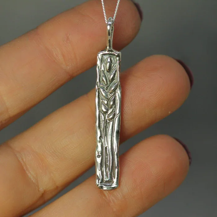 birthstone necklaces for women -Ancient Wheat Pendant