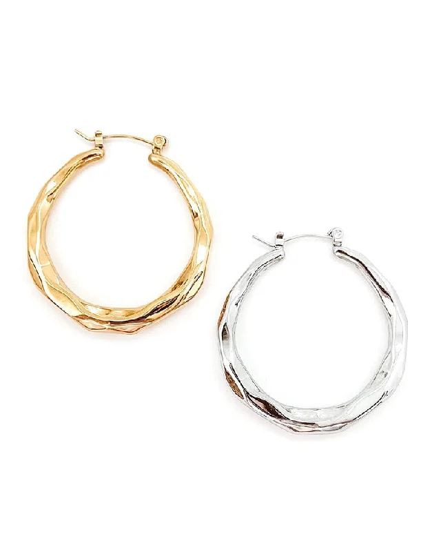 luxury gemstone earrings for women -Elvie Hoop Earrings || Choose Color