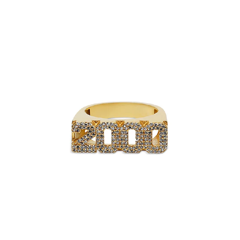 big statement rings -THE ICED OUT YEAR RING