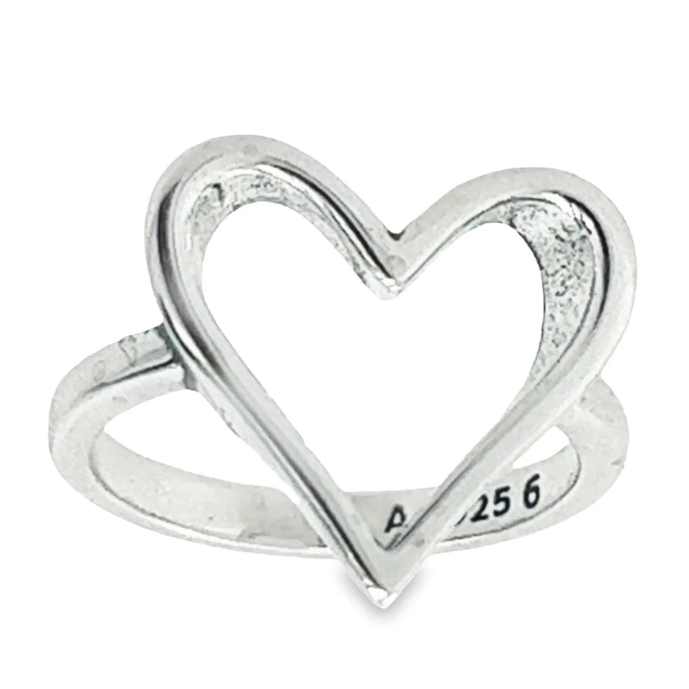 double band rings for women -Heart ring