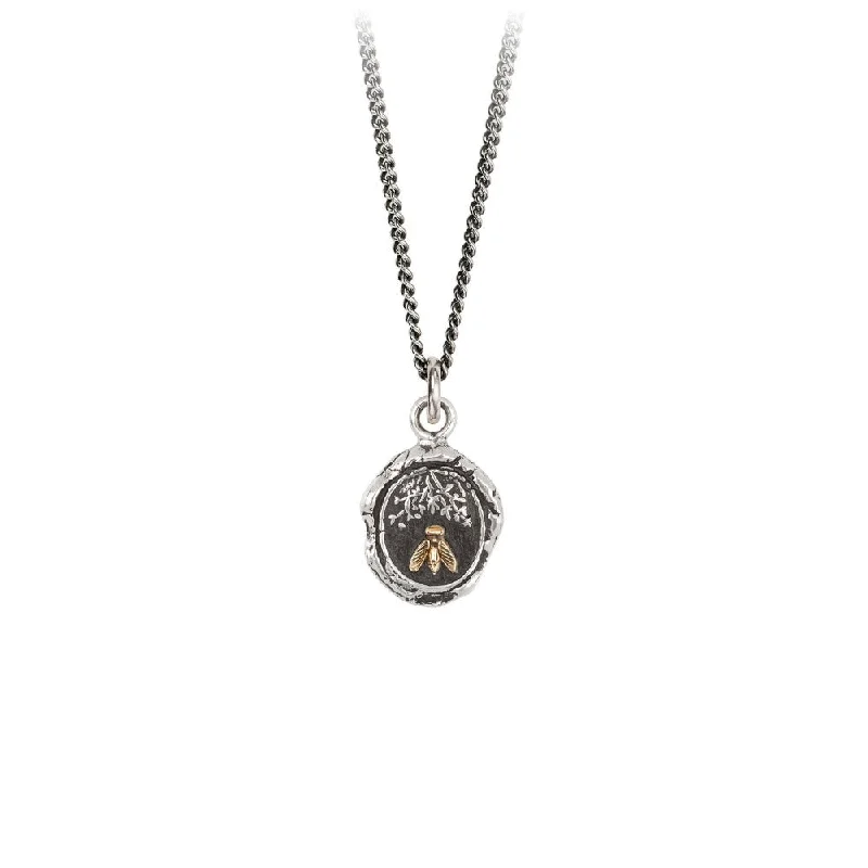 elegant necklaces for women -Tireless 14k Gold On Silver Talisman