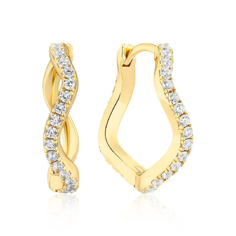 chic drop earrings for women -Earrings Ellera Waves