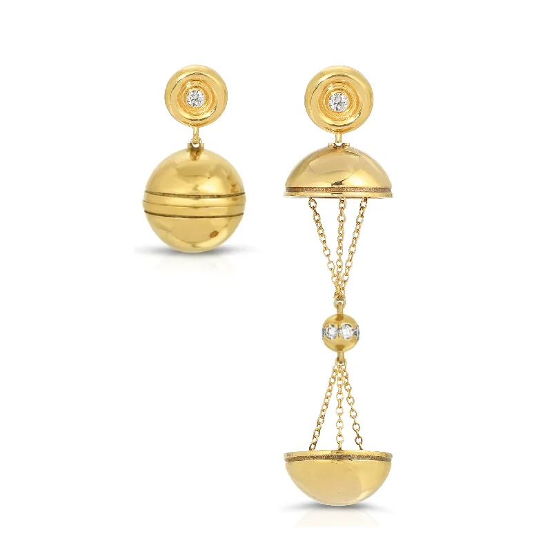 trendy drop earrings for women -Shimmer Hatch Earrings