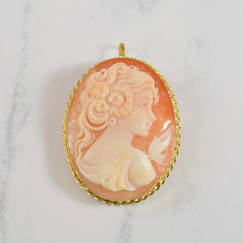 Cameo Shell Brooch/Pendant | 20.00ct |