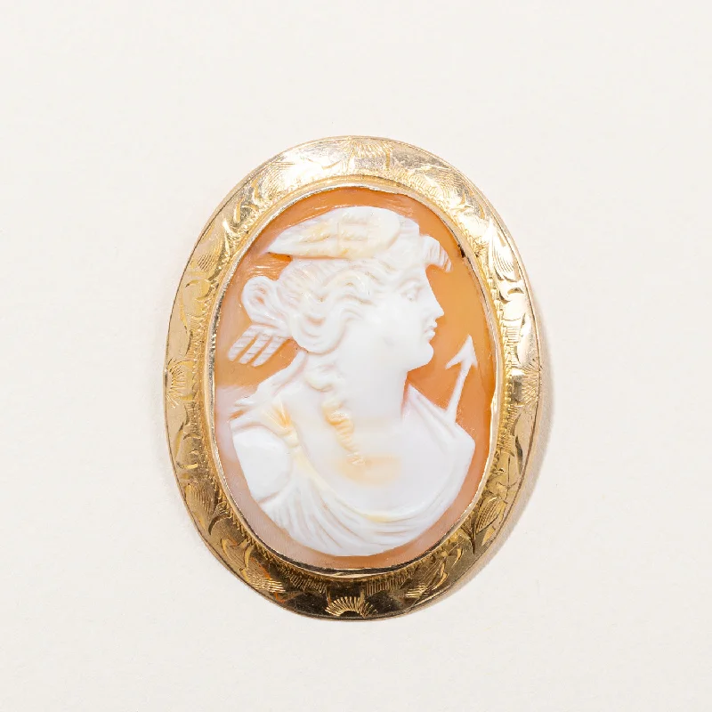 Seashell Cameo Brooch | 16.00ct |