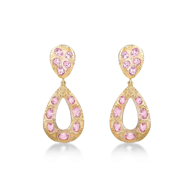 wedding earrings for women -Donna Lacis - Pink Spinel earrings