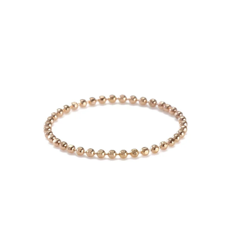 gold statement rings -Baby Ball Chain Ring