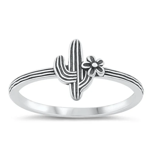 statement diamond rings -Cactus ring small