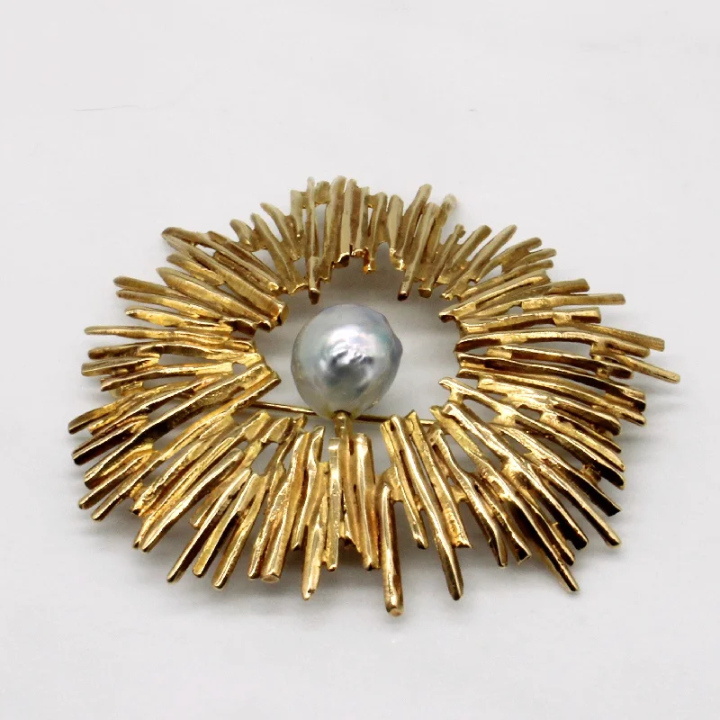 Baroque Pearl Brooch