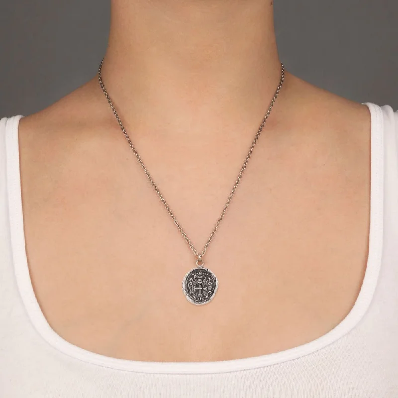 personalized necklaces for women -Trust in God Talisman