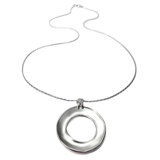 heart necklaces for women -Halo Pendant on Chain