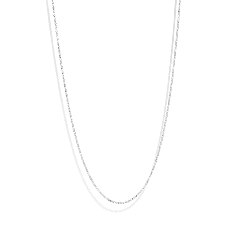 simple gold necklaces for women -THE RILEY ROLO NECKLACE S - sterling silver