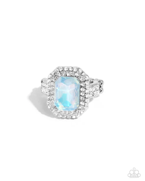 gemstone engagement rings for women -Faceted Fidelity Blue Ring