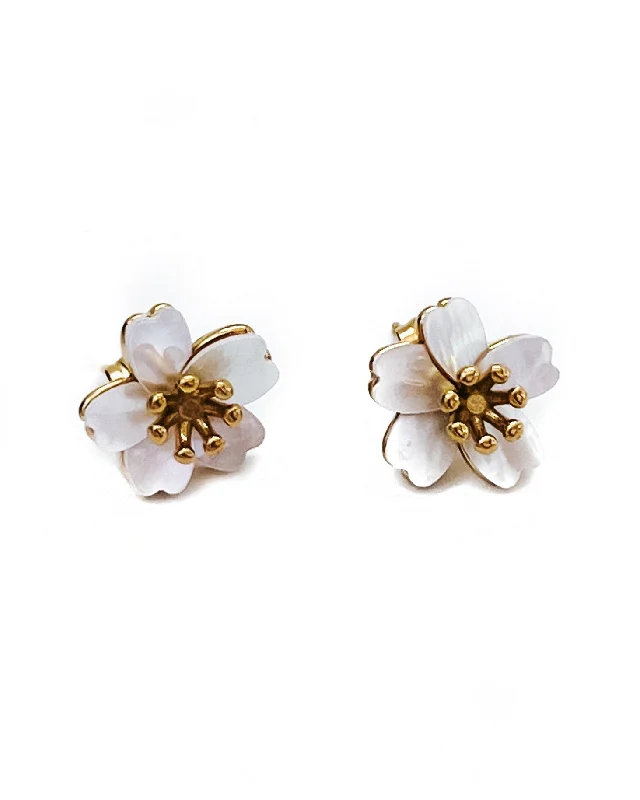 flower earrings for women -Edwina Flower Stud Earrings