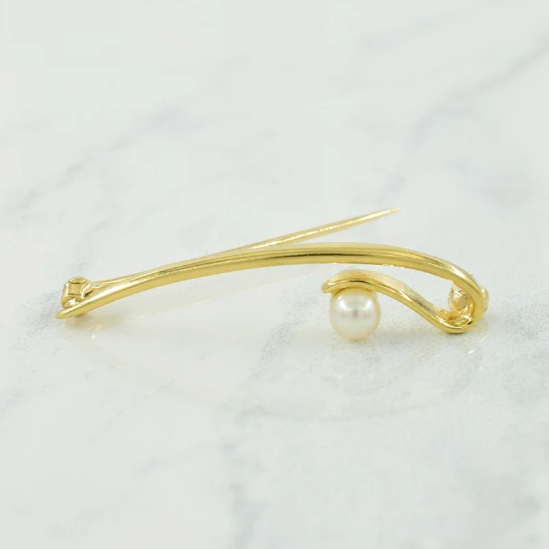 Cultured Pearl Brooch | 0.38ct |