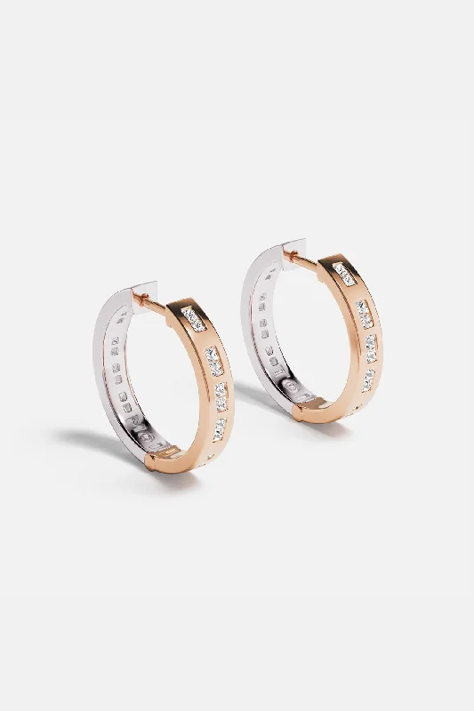 trendy earrings for women -TOI MOI Morse Code Hoop Earrings