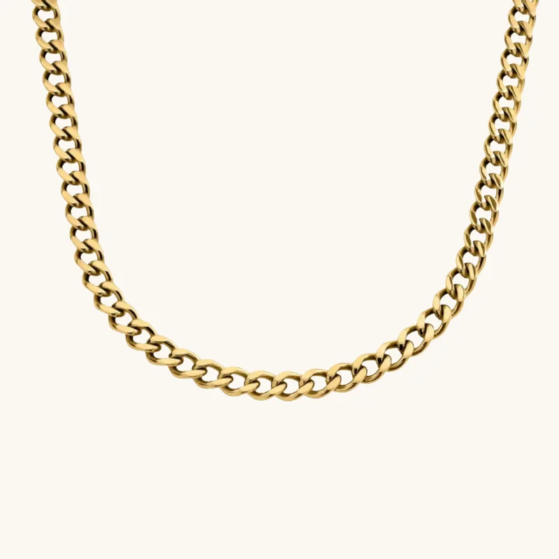 trendy necklaces for women -Chic Classic Curb Chain