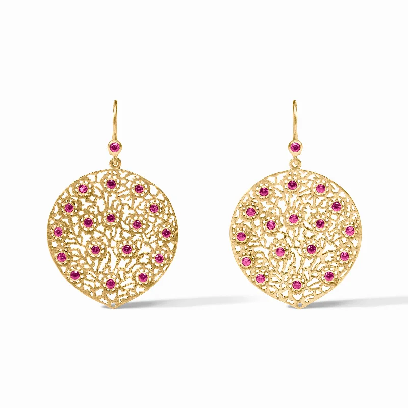 chic drop earrings for women -Peacock Earring