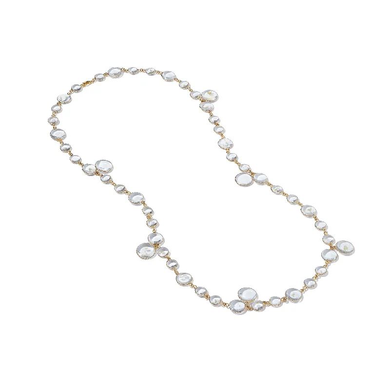 infinity pendant necklaces for women -Pixel Necklace in Clear