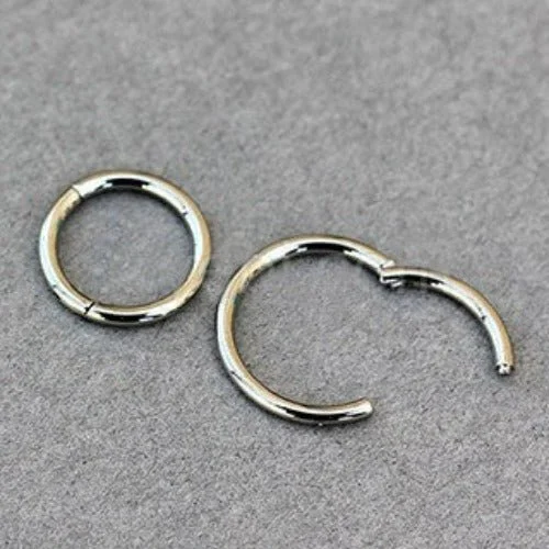 modern promise rings -Titanium Seamless Clicker Ring