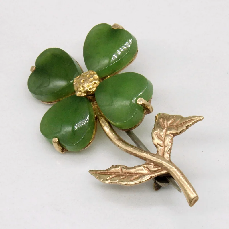 Serpentine Flower Brooch | 3.40ctw |