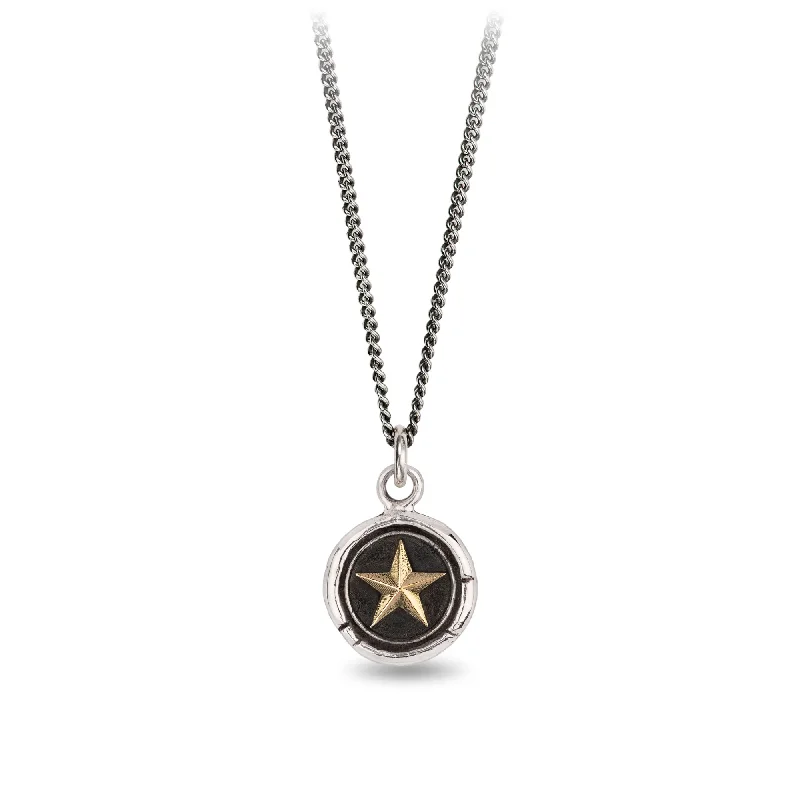 minimalistic silver necklaces for women -Highest Ambitions 14k Gold On Silver Talisman