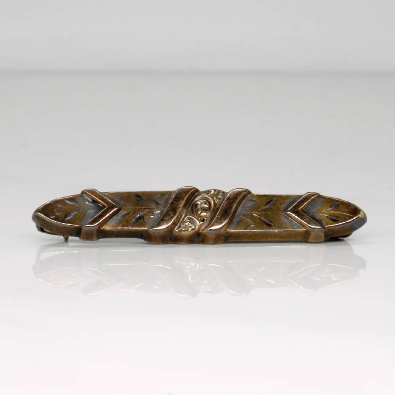 12k Yellow Gold Antique Brooch