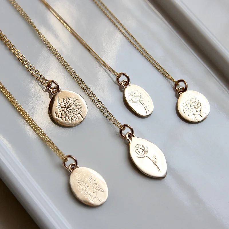 layered gold necklaces for women -Botanical Collection Necklace