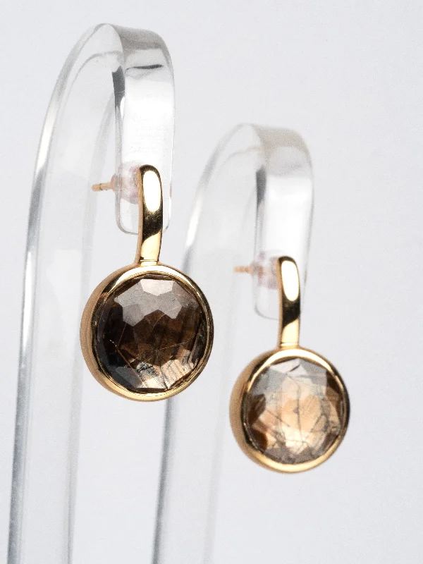 vintage gold earrings for women -Donna Lacis - Gold sheen Earrings