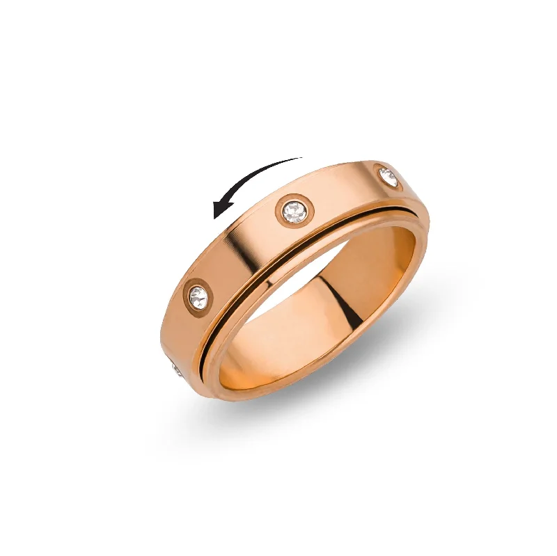 unique engagement rings -Fidget blend ring rosé gold