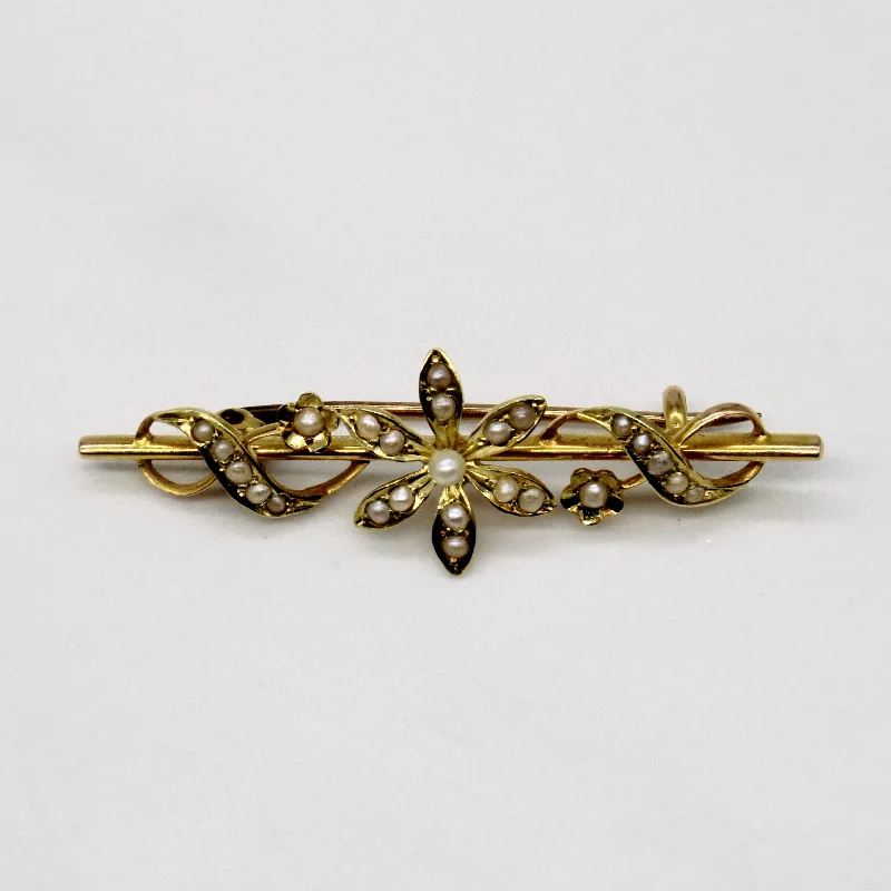 Pearl Flower Brooch