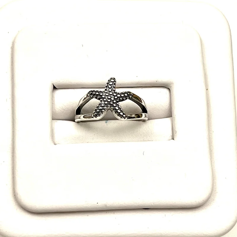 diamond solitaire rings -Starfish Toe Ring Sterling Silver